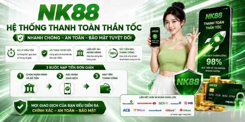 Thanh toán an toàn với tốc độ xử lý chỉ 3 phút 